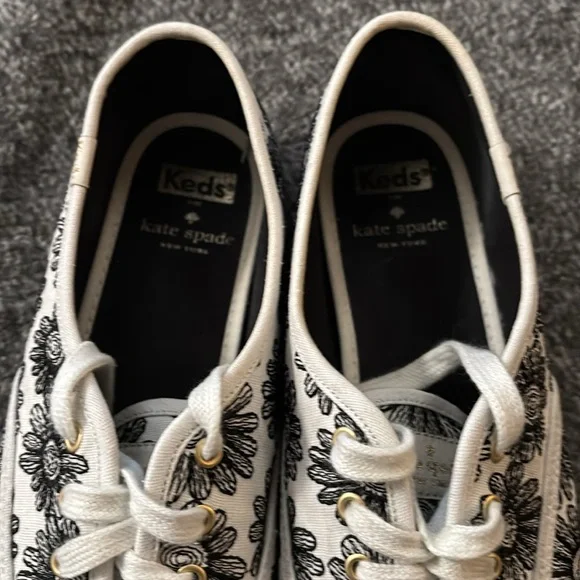 Keds for Kate Spade Embroidered Floral Design Sneakers 9.5 - Picture 6 of 8